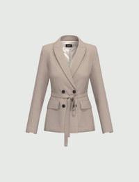 Thumbnail for EMME MARELLA giacca donna blazer doppiopetto BELFORD 25250461612 002 BEIGE inverno 2025
