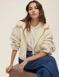 Thumbnail for EMME MARELLA cappotto donna bomber cappuccio ERITEA 25250860212 001 PANNA inverno 2025
