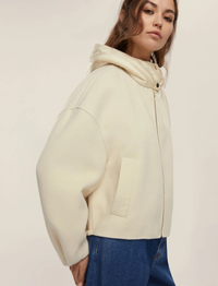 Thumbnail for EMME MARELLA cappotto donna bomber cappuccio ERITEA 25250860212 001 PANNA inverno 2025