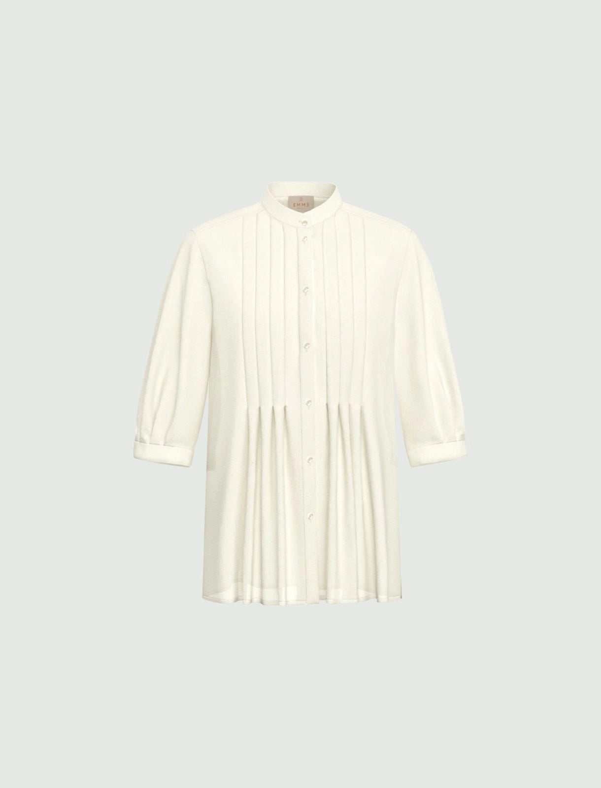 EMME MARELLA camicia donna mussola cotone seta EMMGIGA 26151111122 001 BIANCO estate 2026