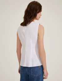 Thumbnail for EMME MARELLA camicia donna cotone senza maniche COSTONE 25151112022 004 BIANCO estate 2025