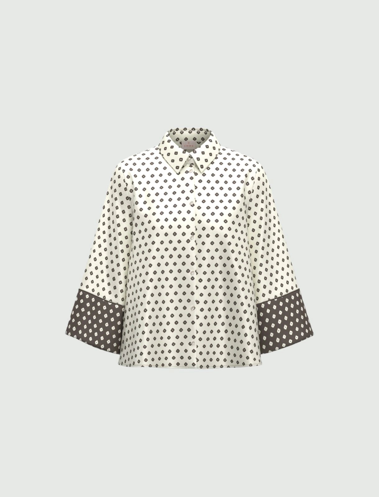 EMME MARELLA camicia donna kimono fantasia EMMSEVERO 26151112412 007 PANNA MARRONE estate 2026