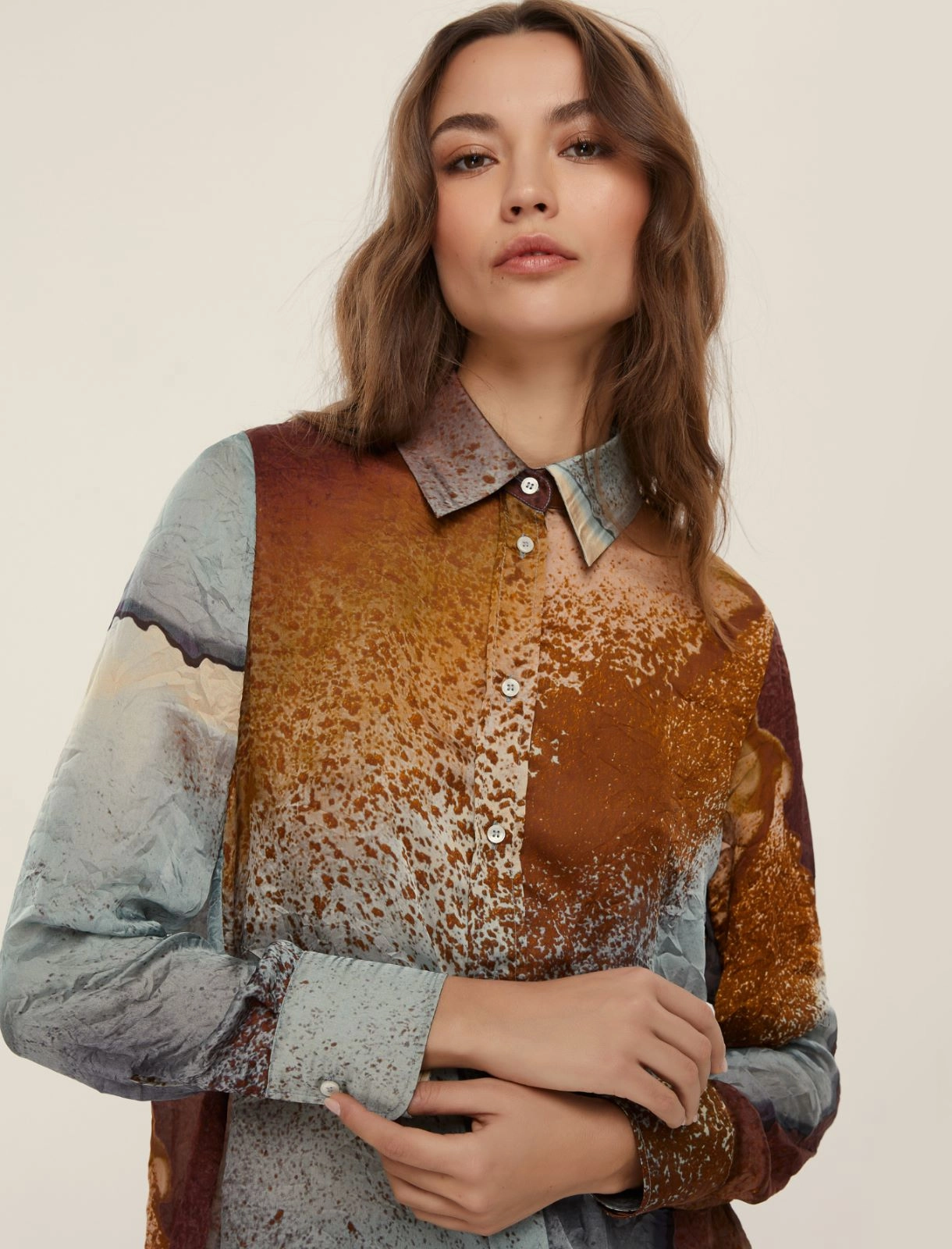 EMME MARELLA camicia donna fantasia astratta FACELLA 25251161612 001 MULTICOLOR inverno 2025
