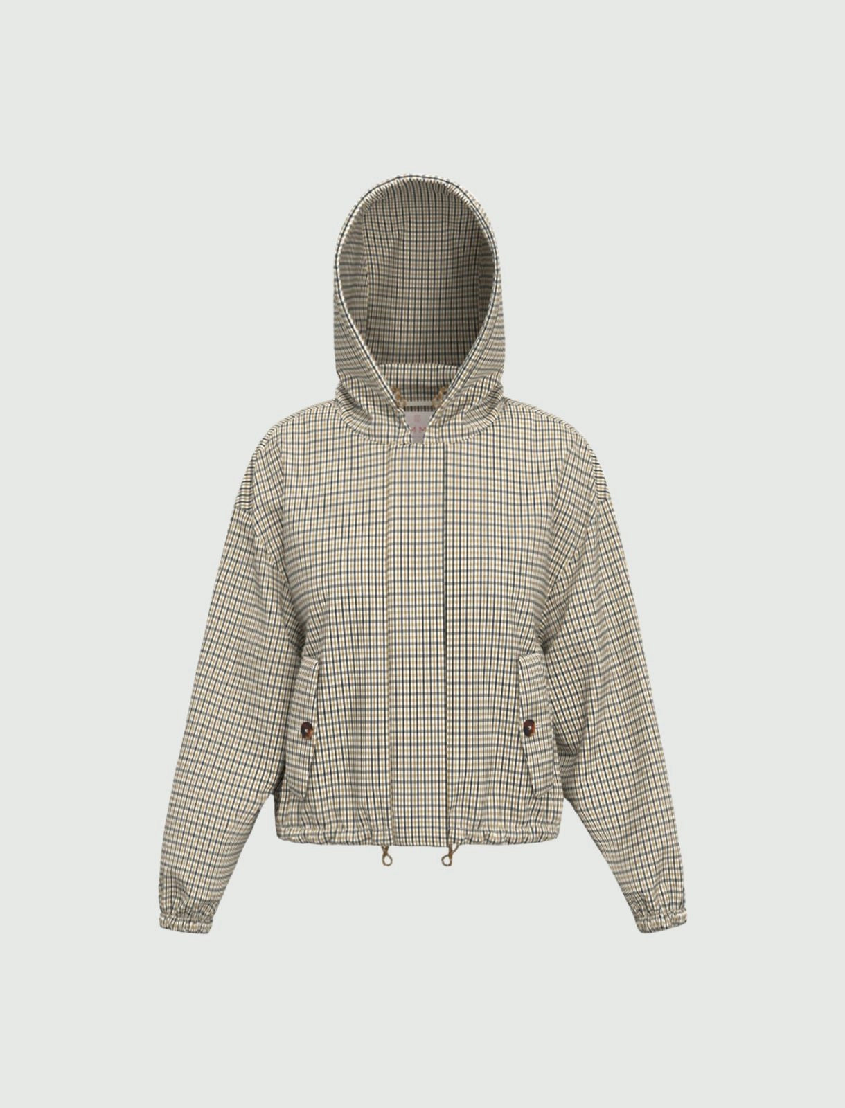 EMME MARELLA giubbino donna taffetà cappuccio EMMZAMIA 26151210112 004 BEIGE BLU estate 2026