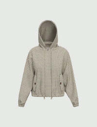 Thumbnail for EMME MARELLA giubbino donna taffetà cappuccio EMMZAMIA 26151210112 004 BEIGE BLU estate 2026