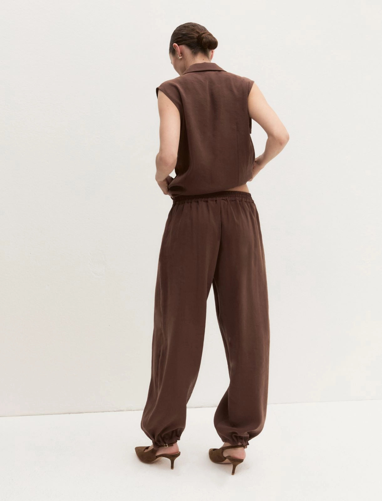 EMME MARELLA pantaloni donna modal EMIORCHE 26151310262 001 MARRONE estate 2026
