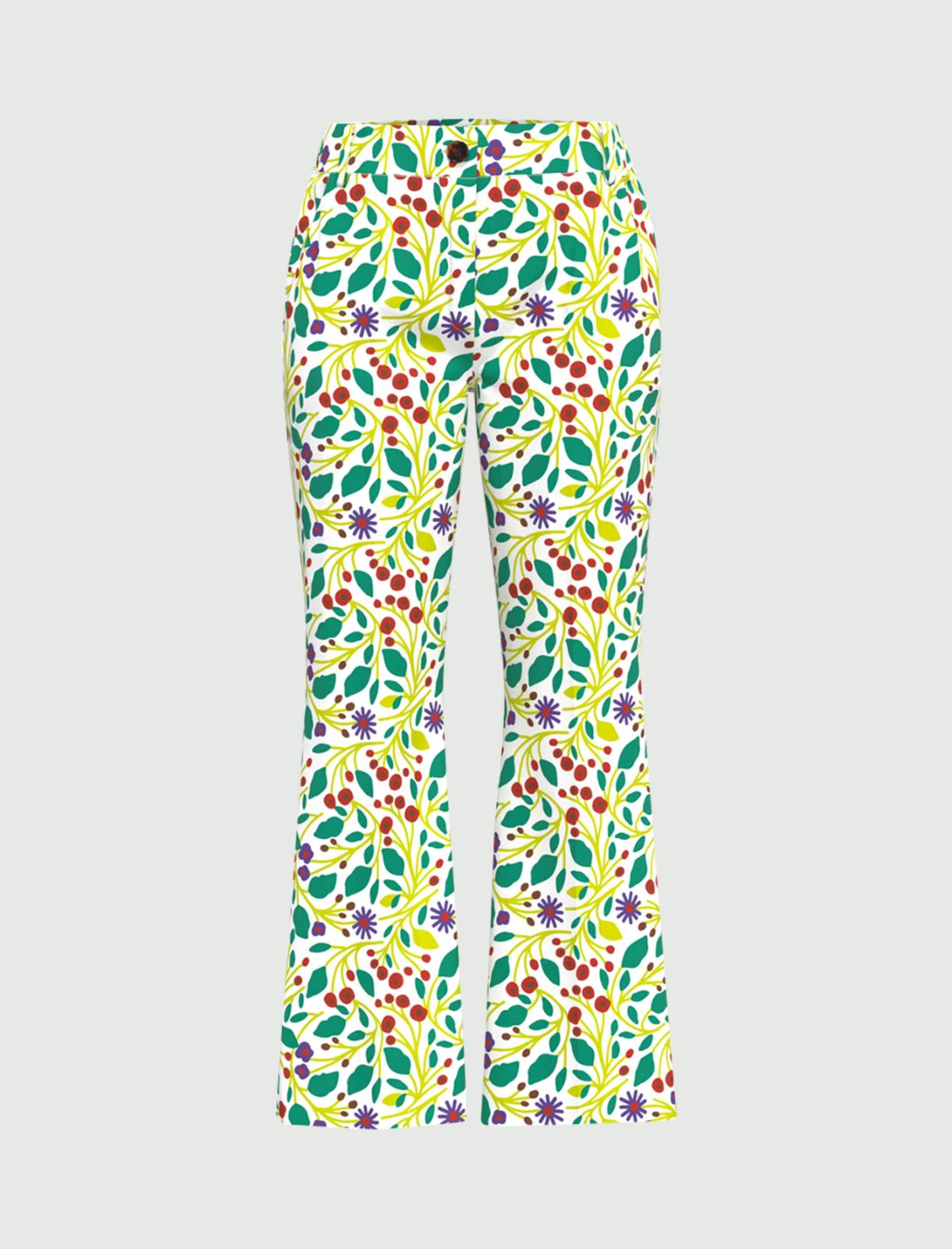 EMME di MARELLA pantaloni donna cotone trombetta VIVETTA 23513107342 001 fantasia MULTICOLOR estate 2023