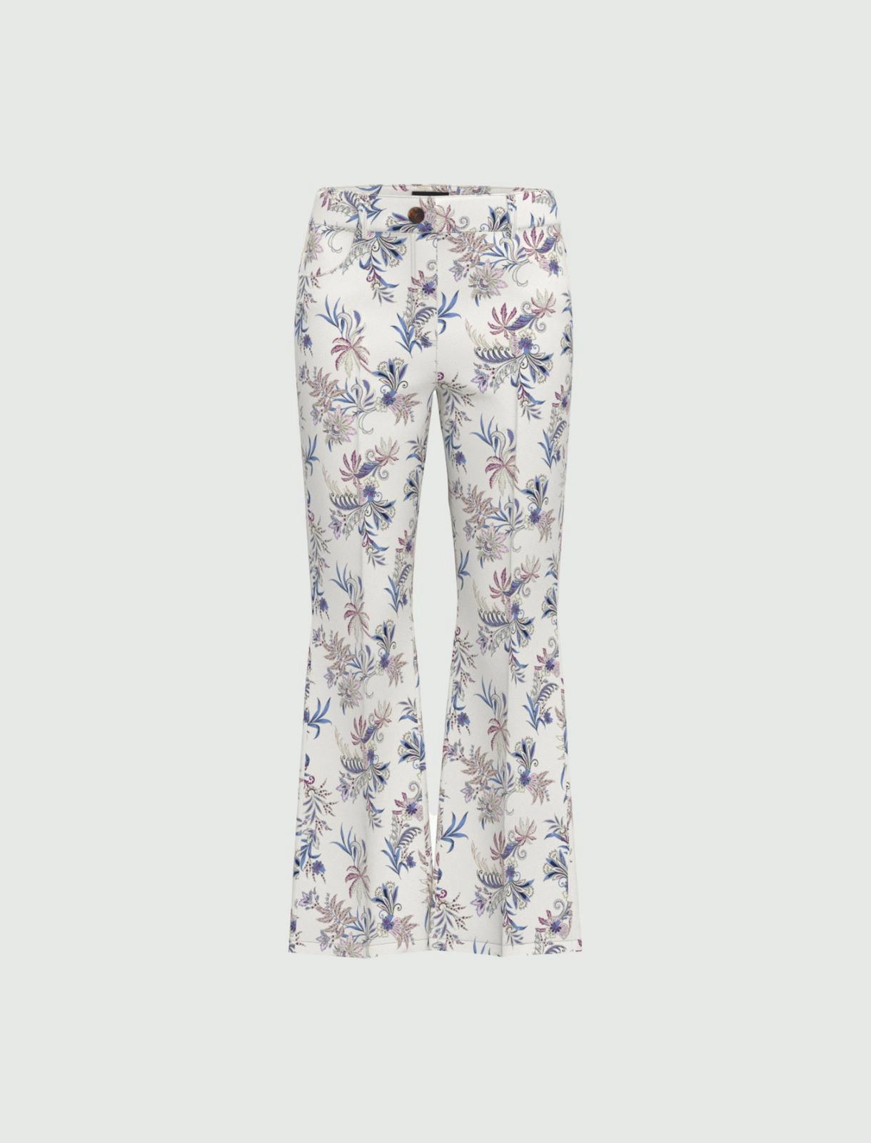 EMME MARELLA pantaloni donna cotone fantasia RAIL 25151311012 001 PANNA estate 2025