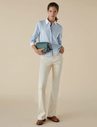 Thumbnail for EMME di MARELLA pantaloni donna flare ZANORA 24151311912 001 PANNA estate 2024