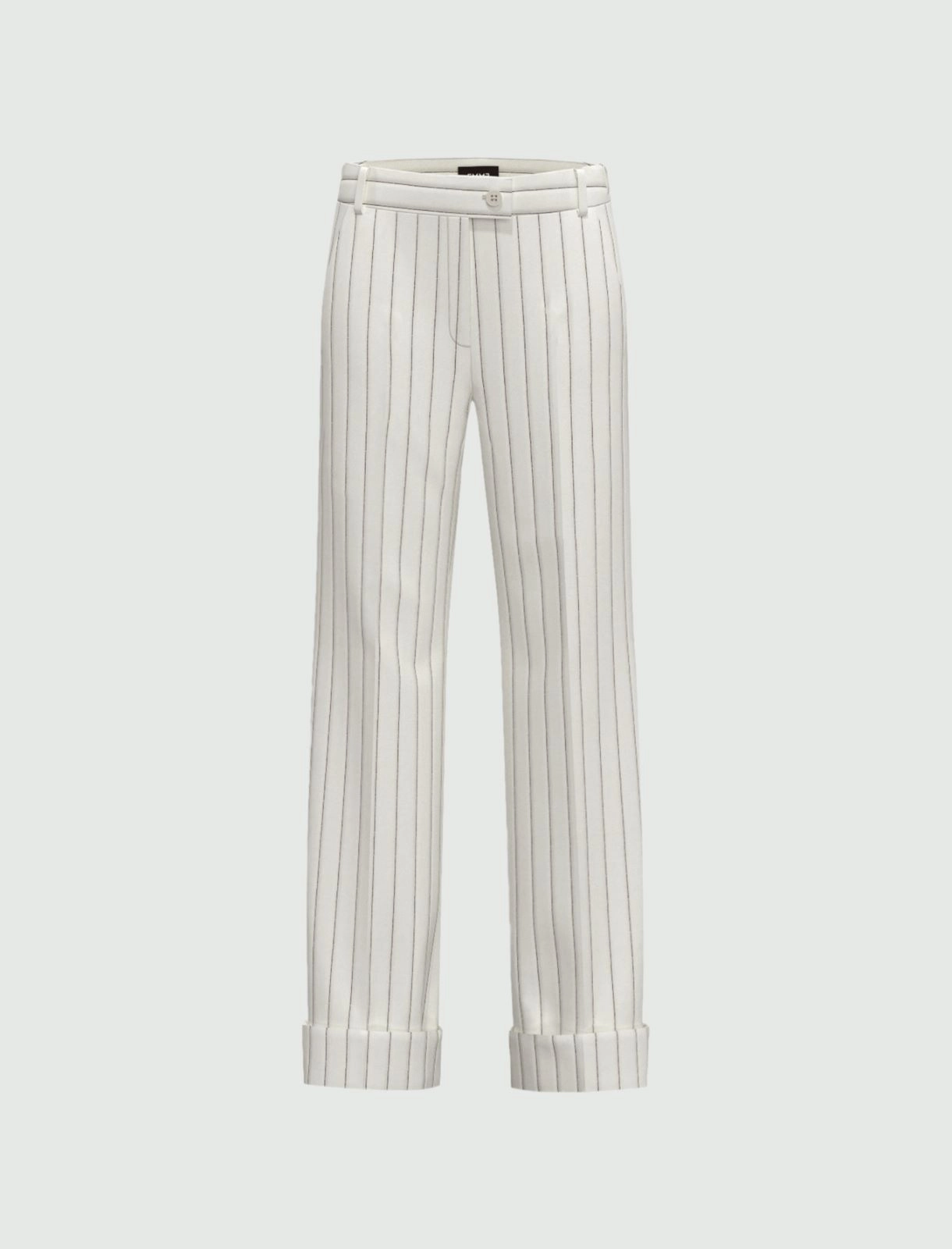 EMME MARELLA pantaloni donna dritto risvolto AGRA2 25151312312 001 PANNA estate 2025