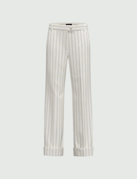 Thumbnail for EMME MARELLA pantaloni donna dritto risvolto AGRA2 25151312312 001 PANNA estate 2025