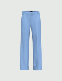 Thumbnail for EMME MARELLA pantaloni donna dritto risvolto AGRA2 25151312312 003 CELESTE estate 2025