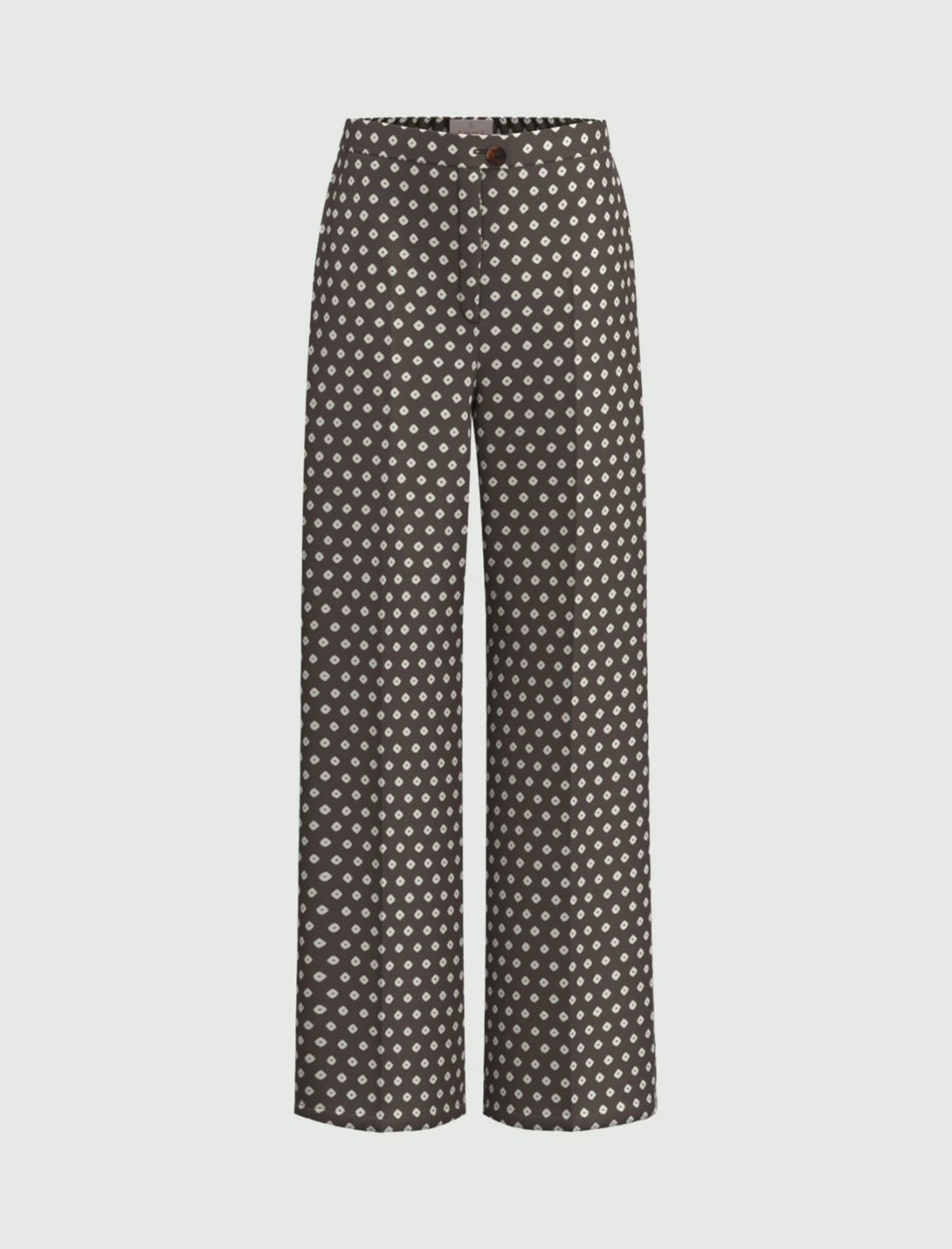 EMME MARELLA pantaloni donna palazzo raso EMMBAOBAB 26151312412 008 MARRONE PANNA estate 2026