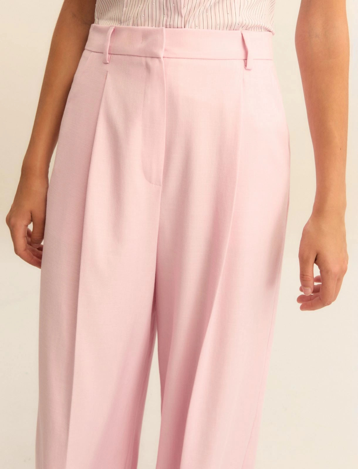 EMME MARELLA pantaloni donna palazzo viscosa EMMSLOGAN2 26151313112 002 ROSA estate 2026