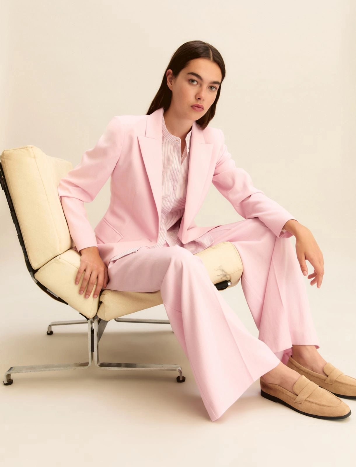EMME MARELLA pantaloni donna palazzo viscosa EMMSLOGAN2 26151313112 002 ROSA estate 2026