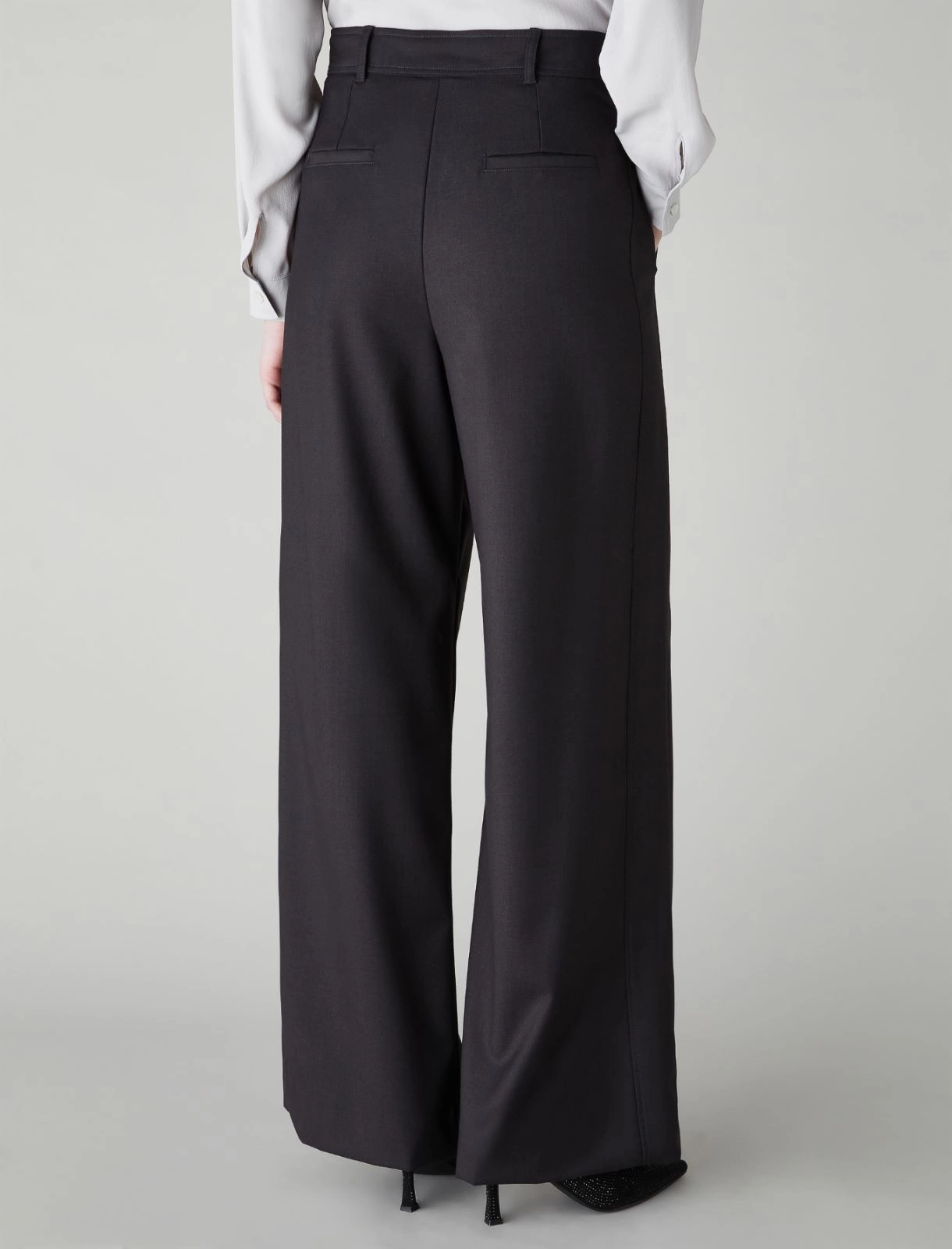 EMME di MARELLA pantaloni donna palazzo INEDITO 24251360512 005 GRIGIO inverno 2024