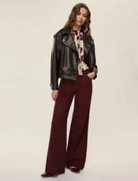 Thumbnail for EMME MARELLA pantaloni donna wide leg TEBE 25251360712 002 BORDEAUX inverno 2025