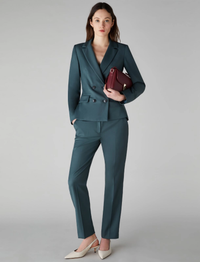 Thumbnail for EMME di MARELLA pantaloni donna chino slim ENZA2 24251362612 002 VERDE inverno 2024