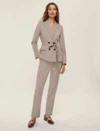 Thumbnail for EMME MARELLA pantaloni donna slim CALCIO 25251362812 002 BEIGE inverno 2025