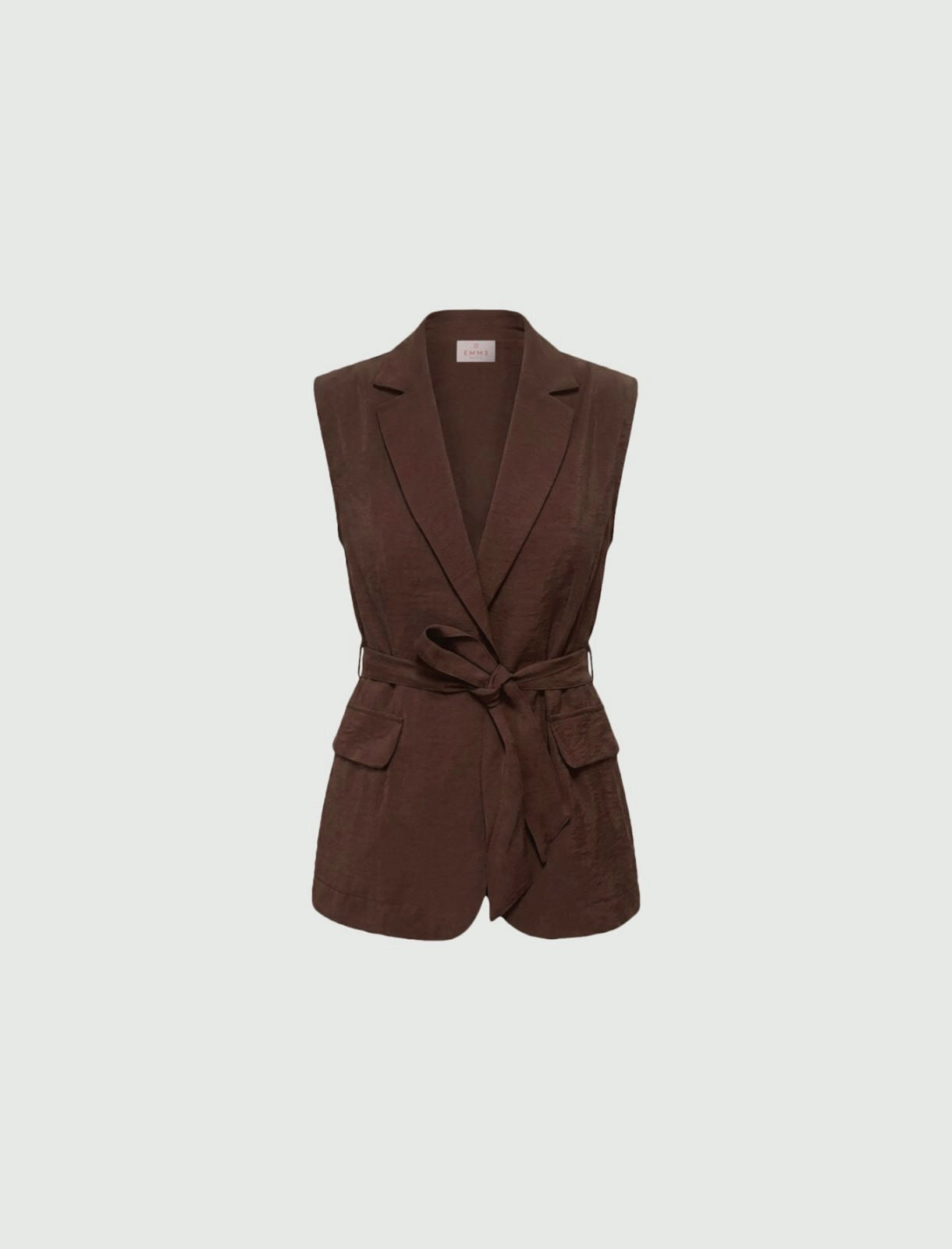 EMME MARELLA gilet donna giacca smanicata modal EMICLARINO 26151510162 001 MARRONE estate 2026
