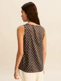 Thumbnail for EMME MARELLA top donna canotta raso EMMCRESTA 26151610212 008 MARRONE PANNA estate 2026