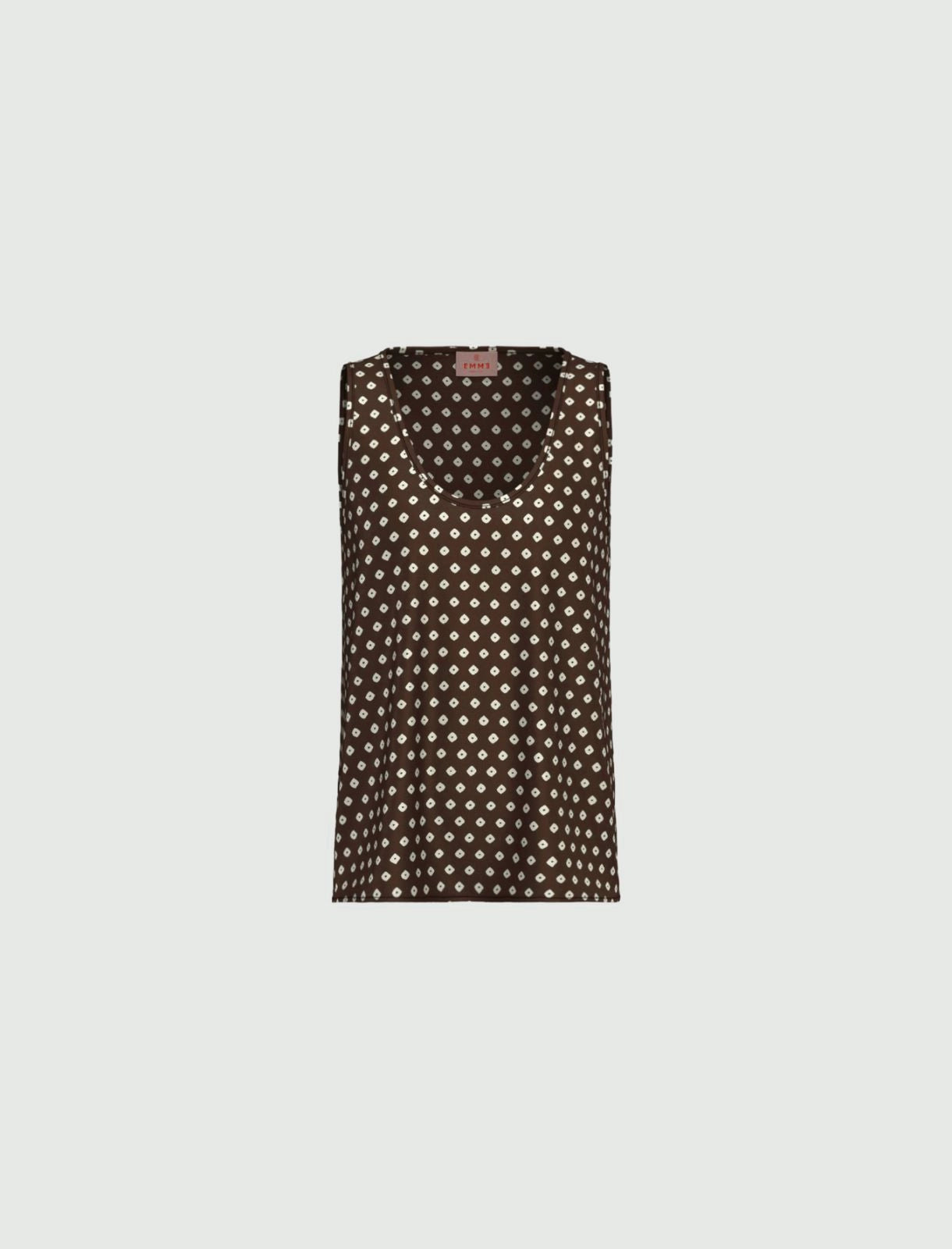 EMME MARELLA top donna canotta raso EMMCRESTA 26151610212 008 MARRONE PANNA estate 2026