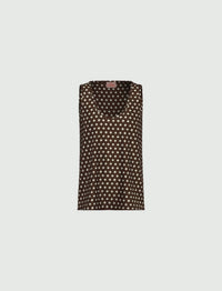Thumbnail for EMME MARELLA top donna canotta raso EMMCRESTA 26151610212 008 MARRONE PANNA estate 2026