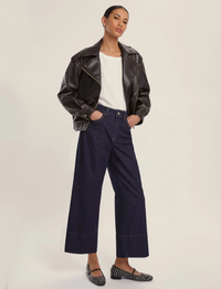 Thumbnail for EMME MARELLA pantaloni donna jeans culotte KENTIA 25251860212 001 BLU SCURO inverno 2025