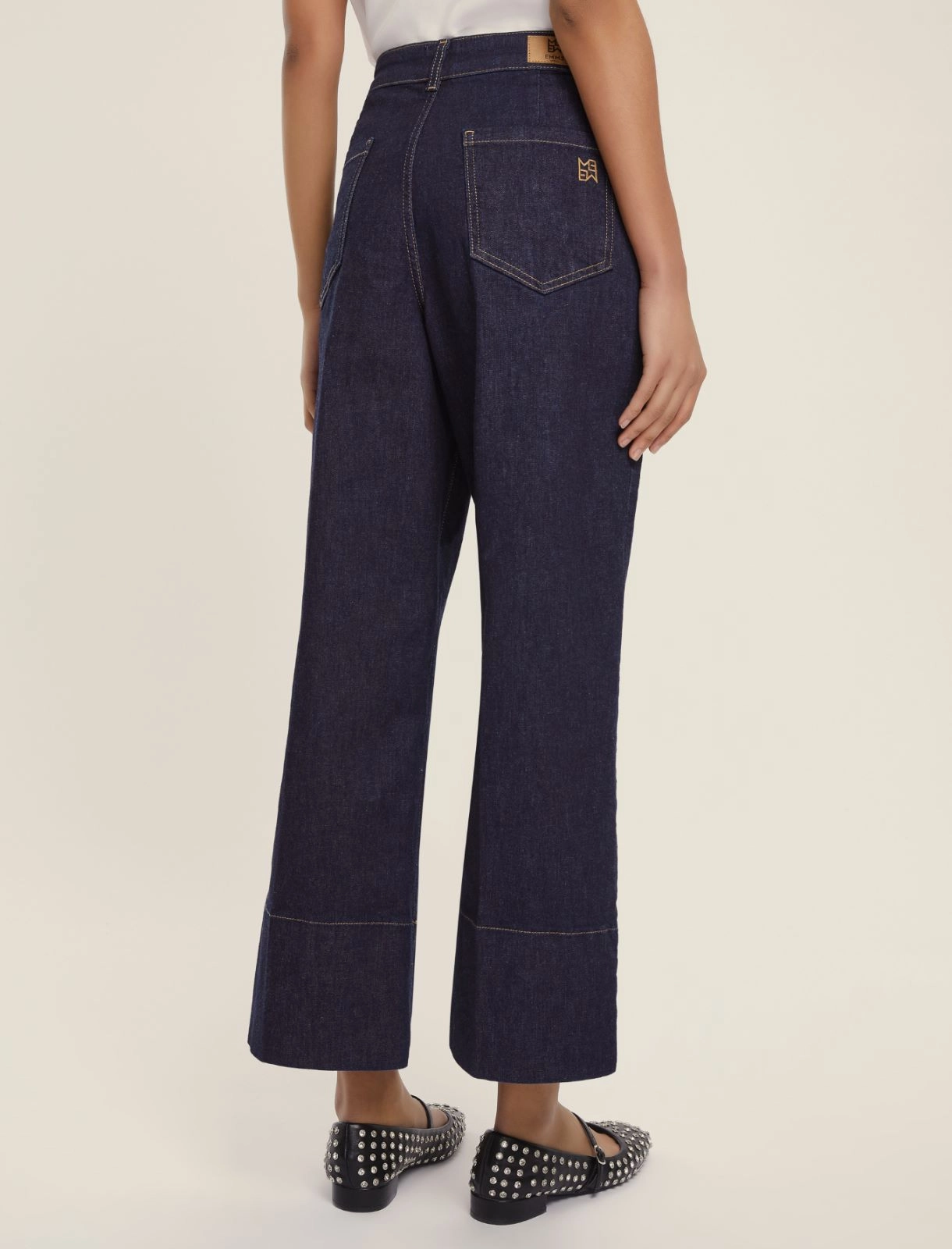 EMME MARELLA pantaloni donna jeans culotte KENTIA 25251860212 001 BLU SCURO inverno 2025