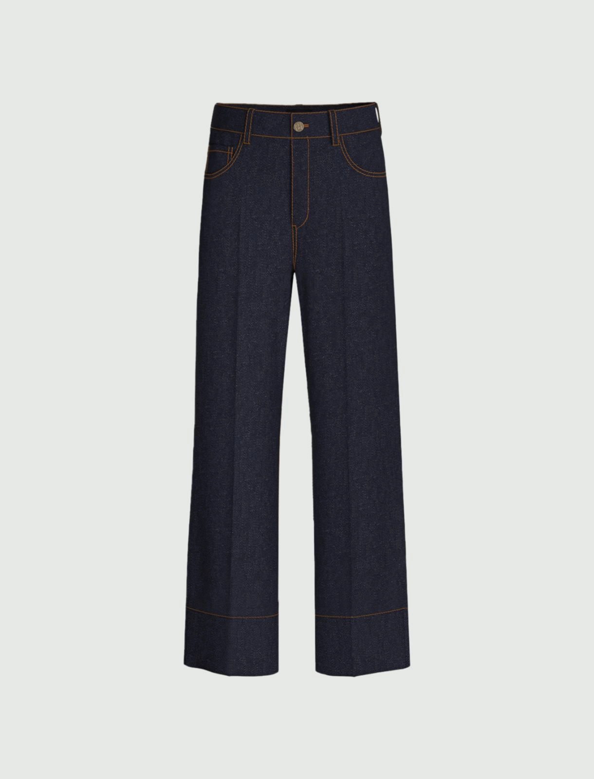 EMME MARELLA pantaloni donna jeans culotte KENTIA 25251860212 001 BLU SCURO inverno 2025