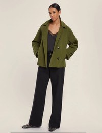 Thumbnail for EMME MARELLA pantaloni donna jeans palazzo wide leg PALMA 25251860312 004 NERO inverno 2025