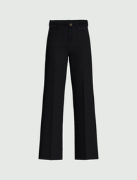 Thumbnail for EMME MARELLA pantaloni donna jeans palazzo wide leg PALMA 25251860312 004 NERO inverno 2025