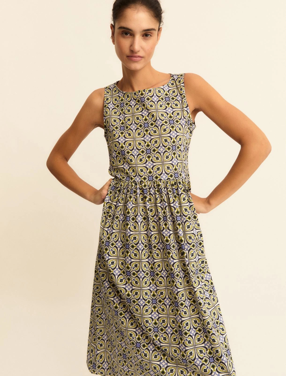 EMME MARELLA abito donna cotone EMMGESTRO 26152213422 009 MULTICOLOR estate 2026