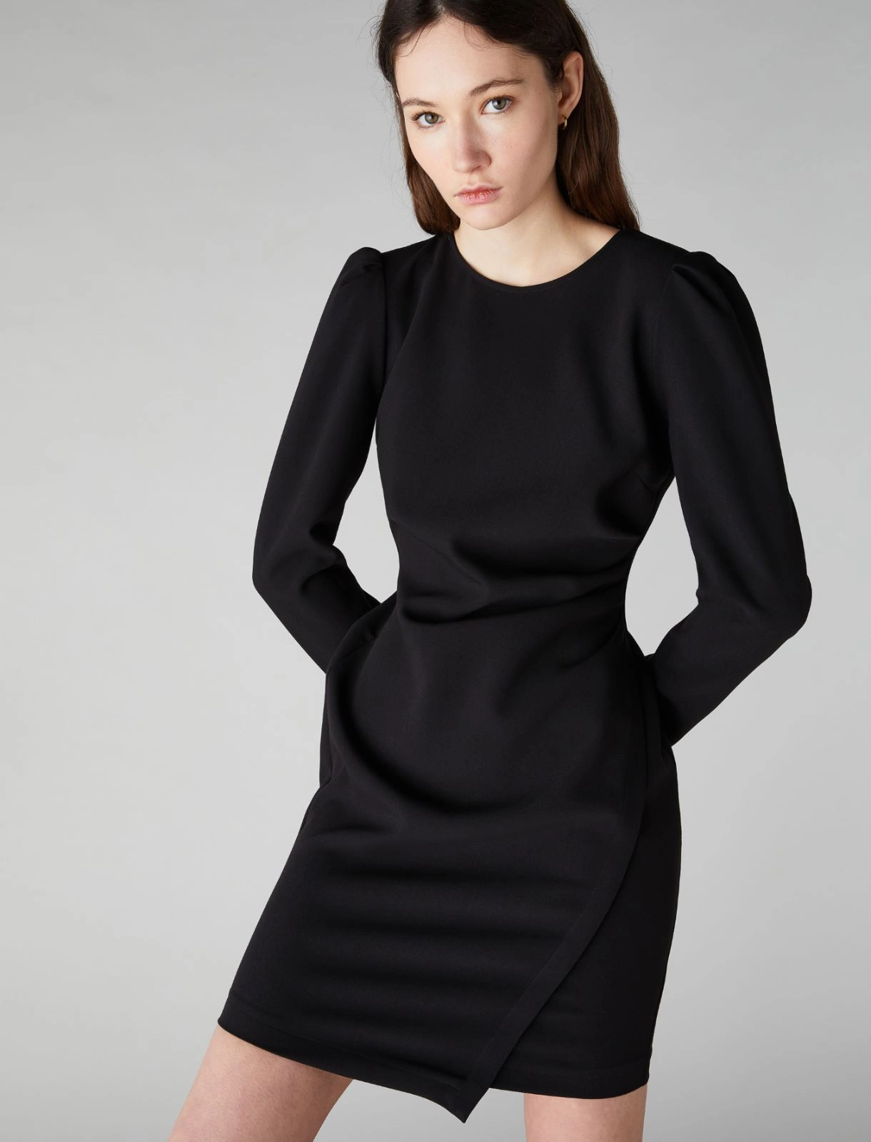 EMME di MARELLA abito donna tubino corto DINDI 24252260322 007 NERO inverno 2024