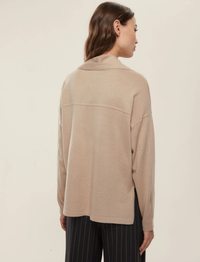 Thumbnail for EMME MARELLA maglione donna leggero boxy sciarpa EROICO 2525366241 001 BEIGE inverno 2025
