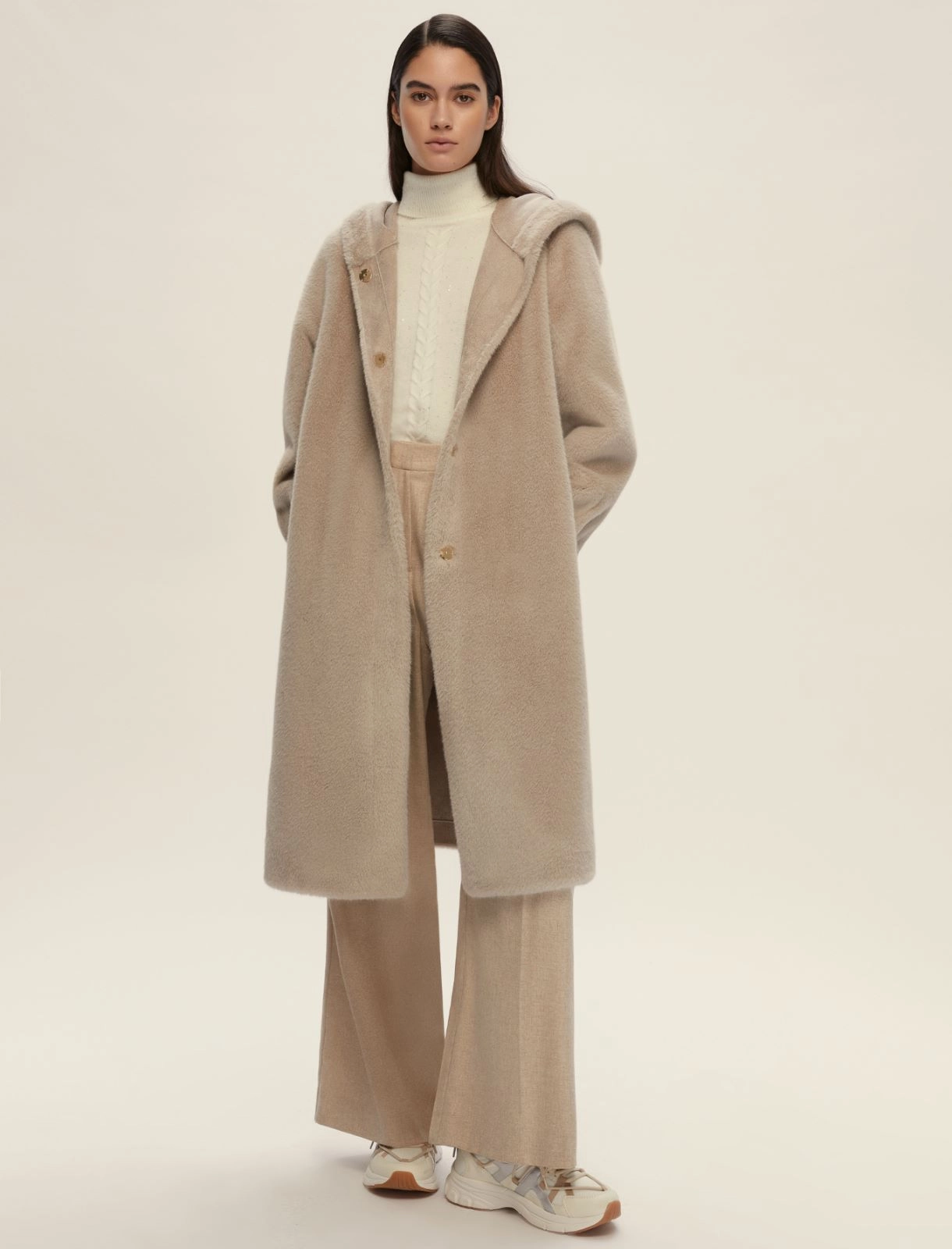 EMME MARELLA cappotto donna reversibile CALOTTA 25254560322 001 BEIGE inverno 2025