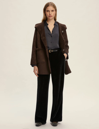 Thumbnail for EMME MARELLA cappotto donna caban cappuccio reversibile GAVETTA 25254560722 003 MARRONE inverno 2025