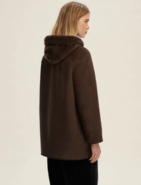 Thumbnail for EMME MARELLA cappotto donna caban cappuccio reversibile GAVETTA 25254560722 003 MARRONE inverno 2025