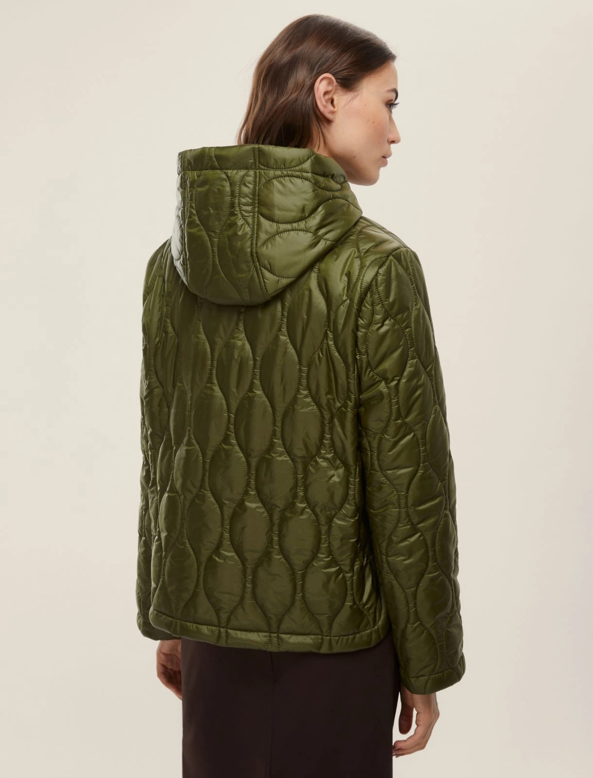 EMME MARELLA giubbino donna trapuntato ATHOS 25254860312 003 VERDE OLIVA inverno 2025