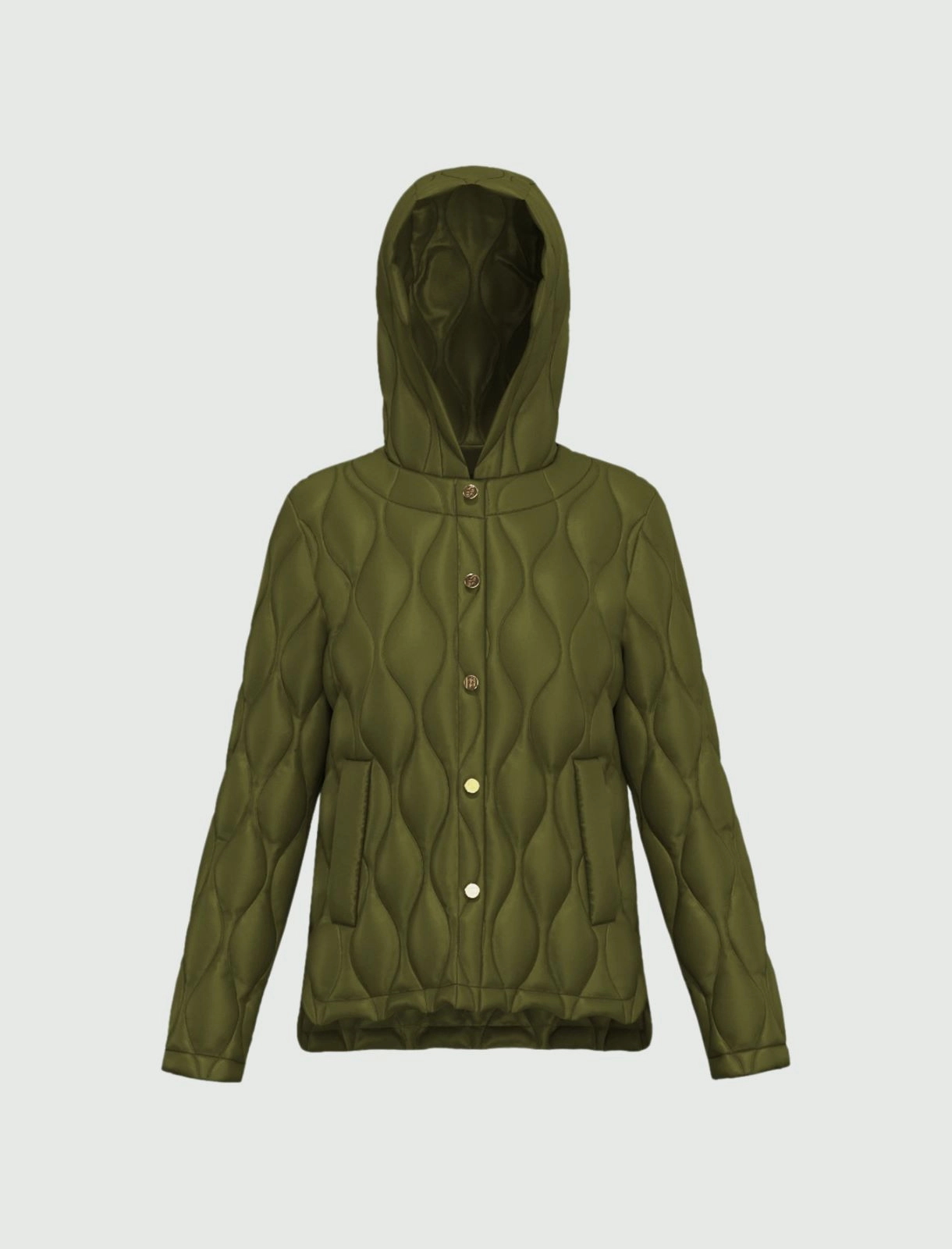 EMME MARELLA giubbino donna trapuntato ATHOS 25254860312 003 VERDE OLIVA inverno 2025