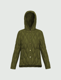 Thumbnail for EMME MARELLA giubbino donna trapuntato ATHOS 25254860312 003 VERDE OLIVA inverno 2025