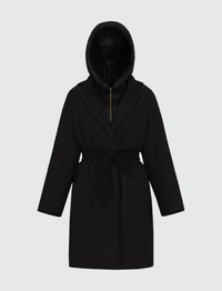 Thumbnail for EMME MARELLA cappotto donna cappuccio panno CAREZZA 25254960622 041 NERO inverno 2025