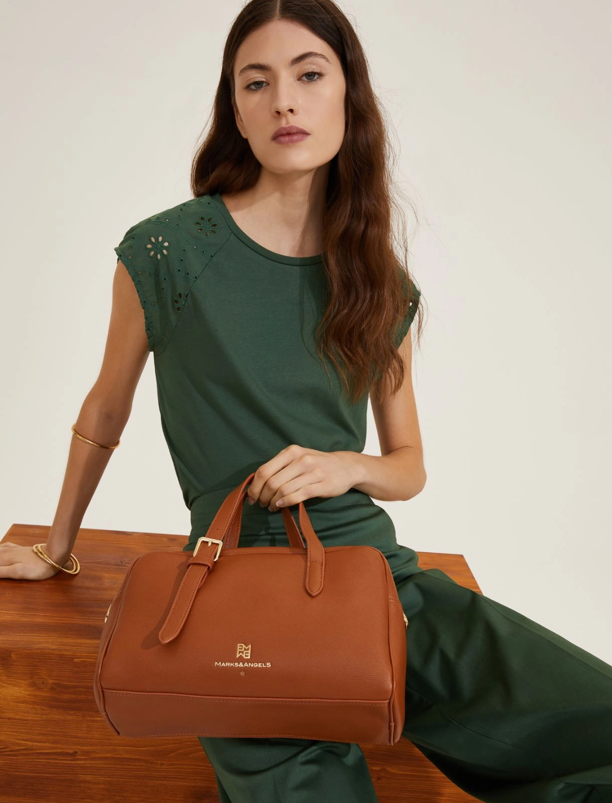 EMME MARELLA borsa donna bauletto ecopelle EMMA 25155110122 001 CUOIO estate 2025