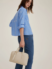 Thumbnail for EMME MARELLA borsa donna bauletto ecopelle EMMA 25155110122 002 GHIACCIO estate 2025