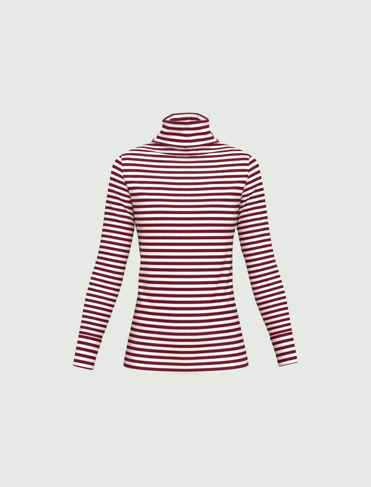 EMME MARELLA t-shirt donna lupetto viscosa MAIA 25259460312 002 BORDEAUX PANNA inverno 2025