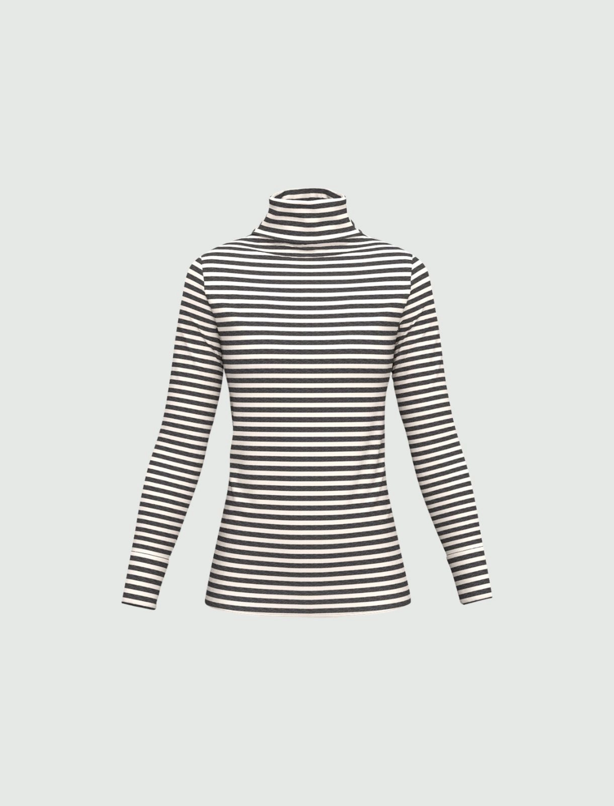 EMME MARELLA t-shirt donna lupetto viscosa MAIA 25259460312 004 GRIGIO PANNA inverno 2025