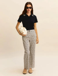 Thumbnail for EMME MARELLA polo donna t-shirt cristalli cotone stretch EMMONIRICA 26159510112 002 BLU estate 2026