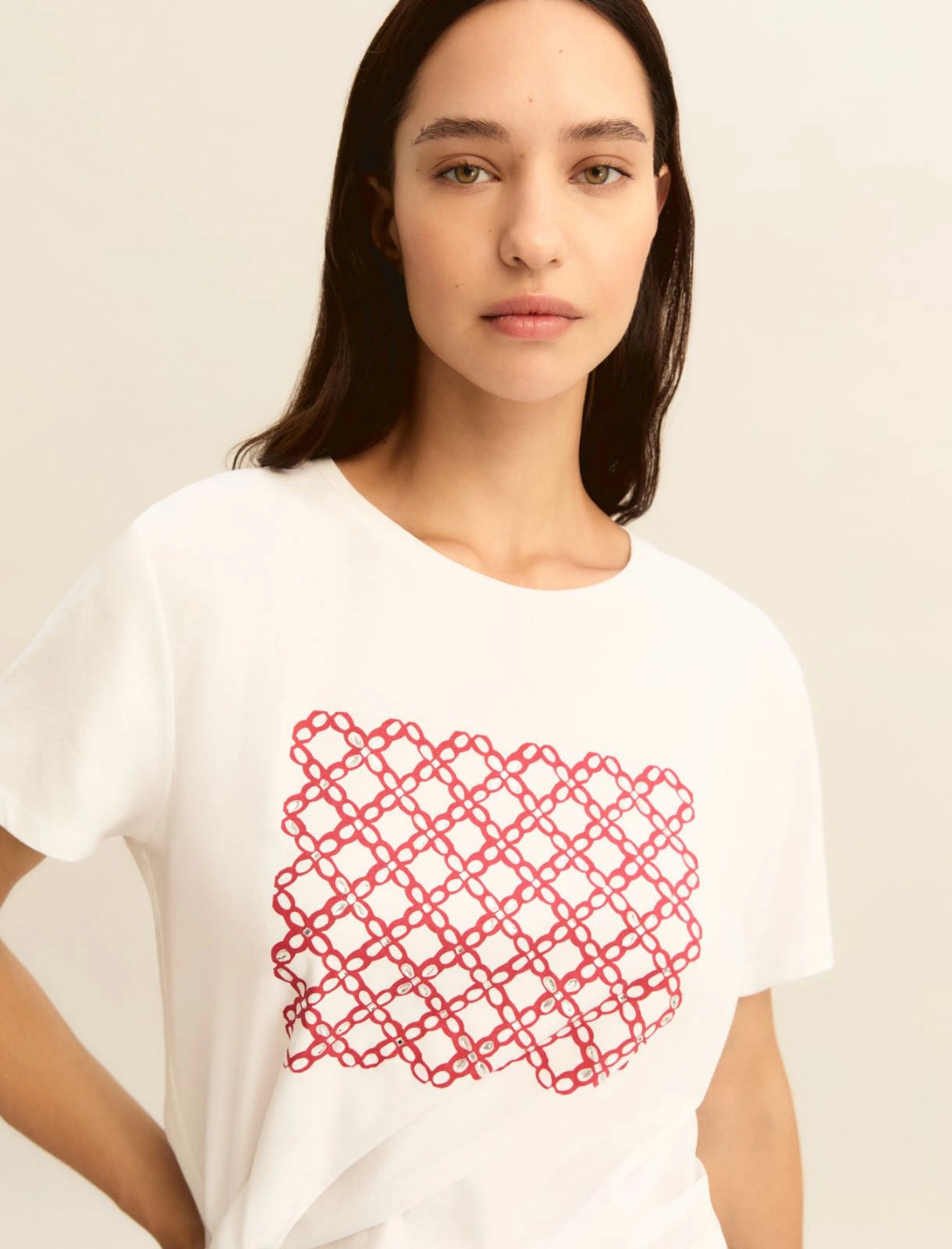 EMME MARELLA t-shirt donna girocollo cotone EMMRACCONTO 26159710512 004 BIANCO estate 2026