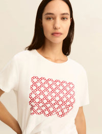 Thumbnail for EMME MARELLA t-shirt donna girocollo cotone EMMRACCONTO 26159710512 004 BIANCO estate 2026
