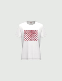 Thumbnail for EMME MARELLA t-shirt donna girocollo cotone EMMRACCONTO 26159710512 004 BIANCO estate 2026